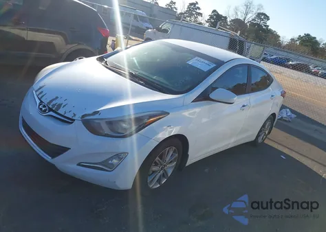 2014 Hyundai Elantra Se z USA, uszkodzony, nr VIN 5NPDH4AE1EH509035